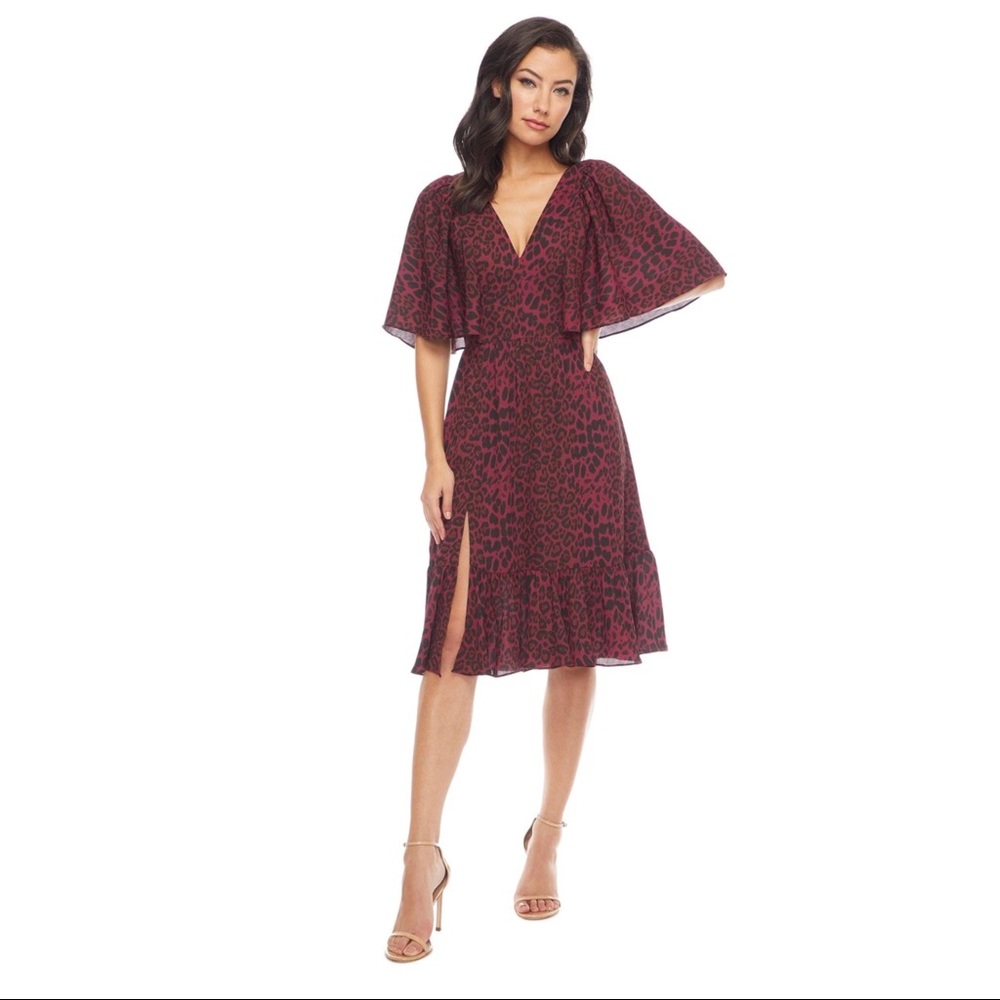 Dress the Population Francesca Leopard Dress